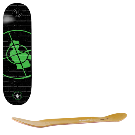 Element Public Enemy Stencil Skateboard Deck - 8.25"