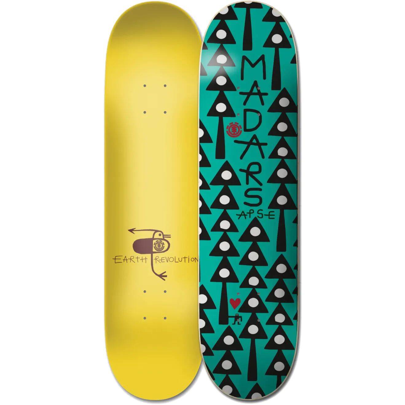 Element Earth Rev Skateboard Deck - Madars 8.38''
