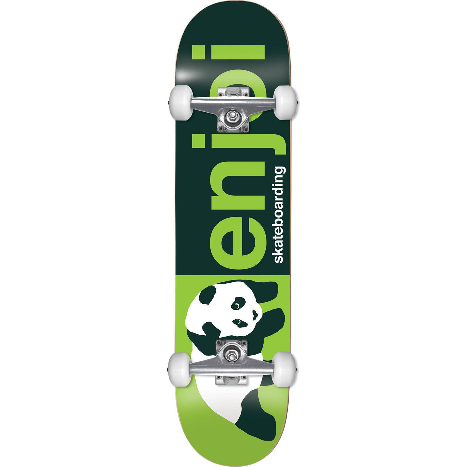 Enjoi Half and Half Complete Skateboard - Green 8"