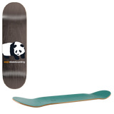 Enjoi Peakaboo Panda R7 Skateboard Deck - Grey 8"