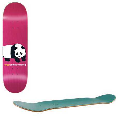 Enjoi Peakaboo Panda R7 Skateboard Deck - Pink 8.5"