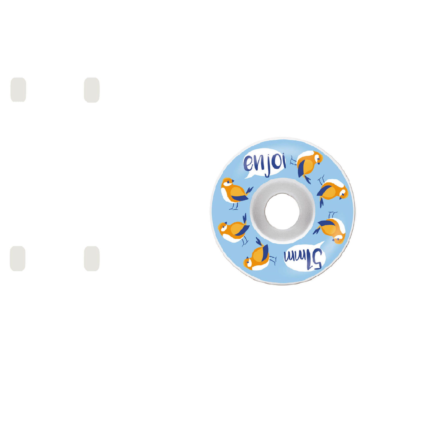 Enjoi Early Bird Skateboard Wheels - Blue 51mm