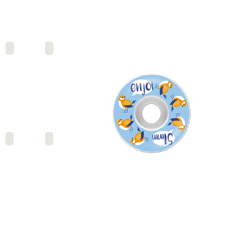 Enjoi Early Bird Skateboard Wheels - Blue 51mm