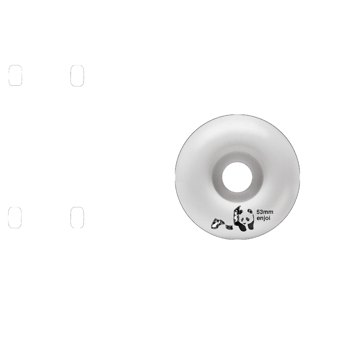 Enjoi Panda Skateboard Wheels - Whitey 53mm