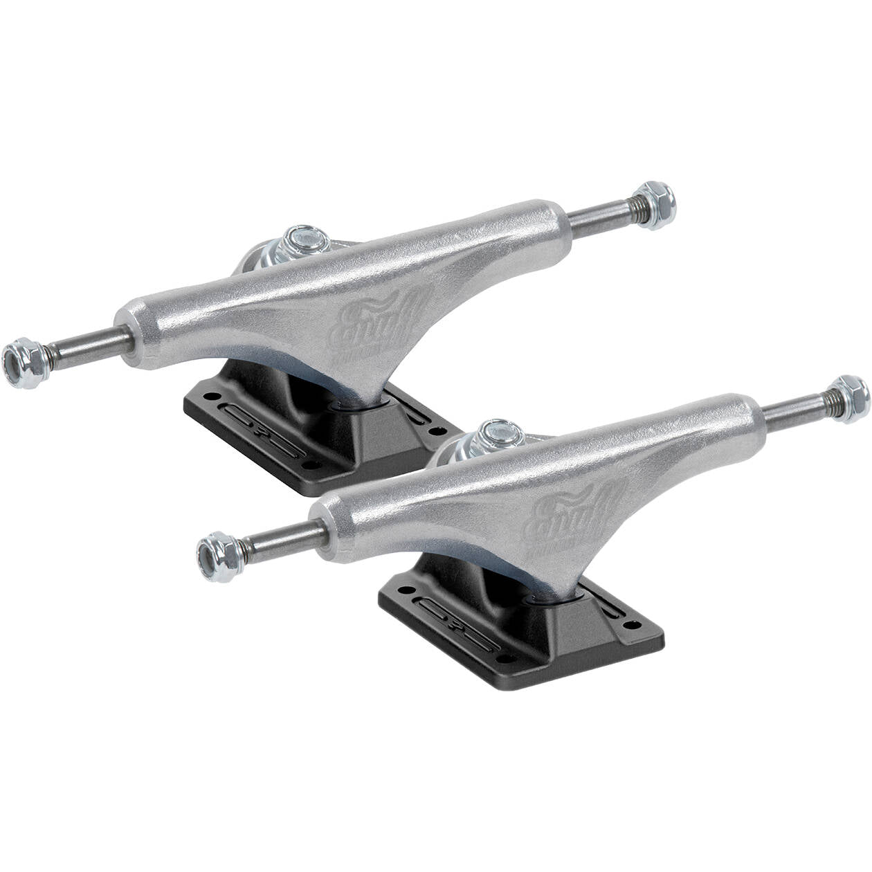 Enuff Decade Pro Satin Skateboard Trucks - Natural/Black 129mm
