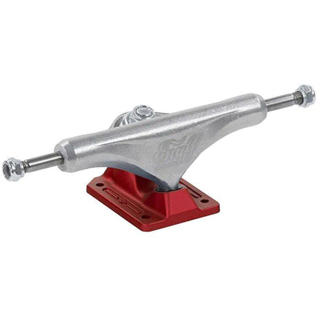 Enuff Decade Pro Satin Skateboard Trucks - Natural/Red 139mm