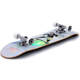 Enuff Skully Hologram Complete Skateboard 7.25" - White