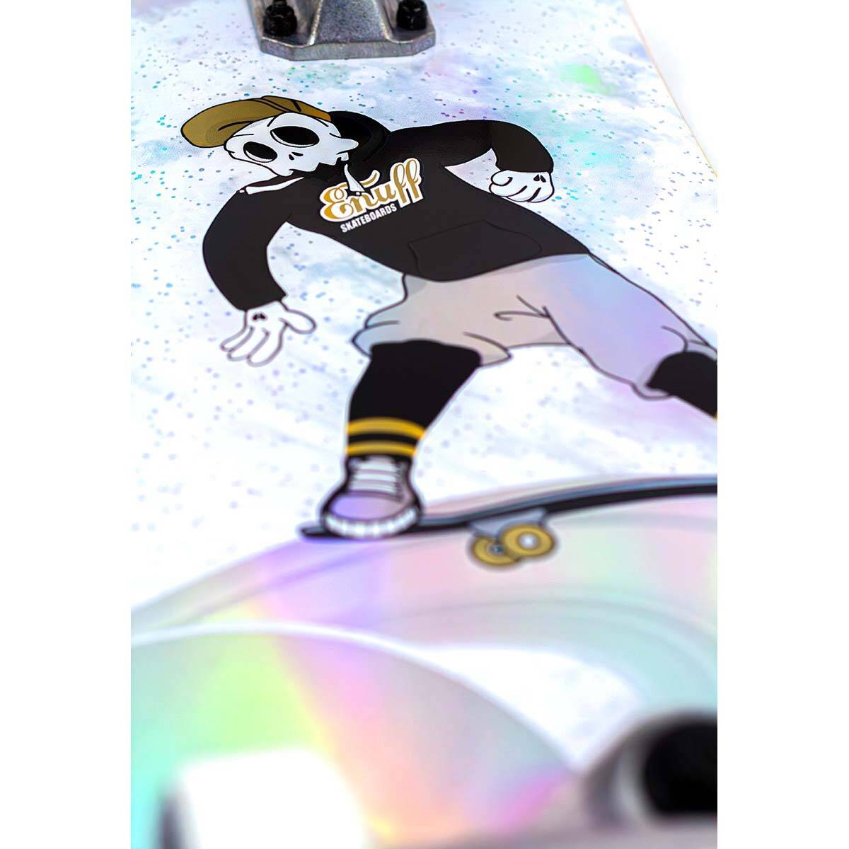 Enuff Skully Hologram Complete Skateboard 7.25" - White