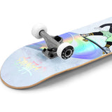 Enuff Skully Hologram Complete Skateboard 7.75" - White