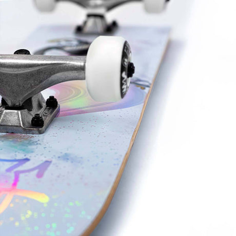 Enuff Skully Hologram Complete Skateboard 7.25" - White