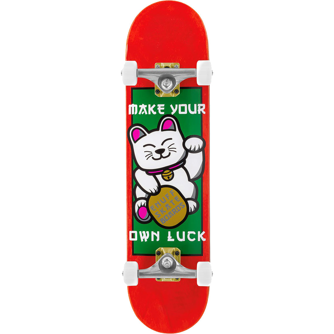 Enuff Lucky Cat Complete Skateboard - Red 8"