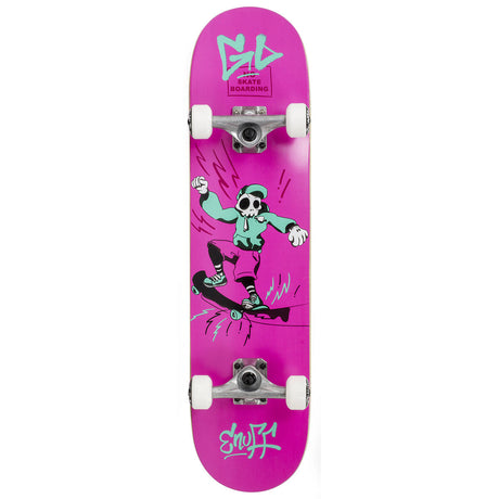 Enuff Skully Mini Complete Skateboard - Pink 7.25''
