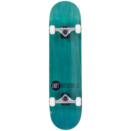 Enuff Logo Stain Complete Skateboard - Teal 8'' 