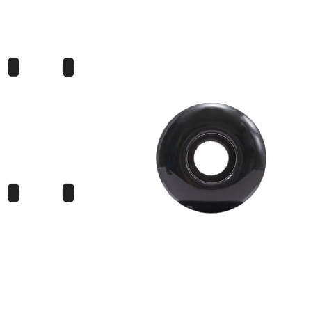 Essentials Skateboarding 99A Skateboard Wheels 53mm - Black