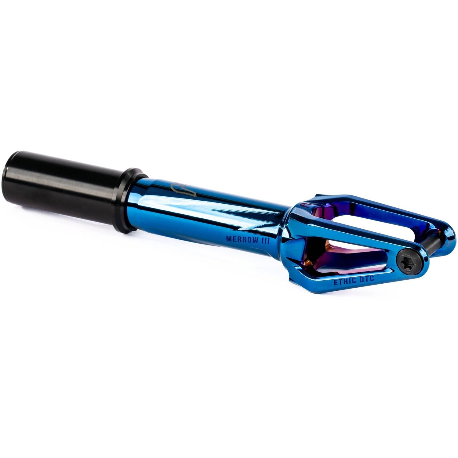 Ethic Merrow V3 IHC Scooter Forks - Blue Chrome