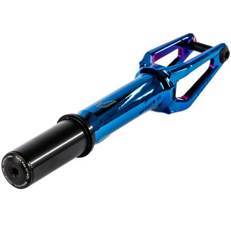 Ethic Merrow V3 IHC Scooter Forks - Blue Chrome