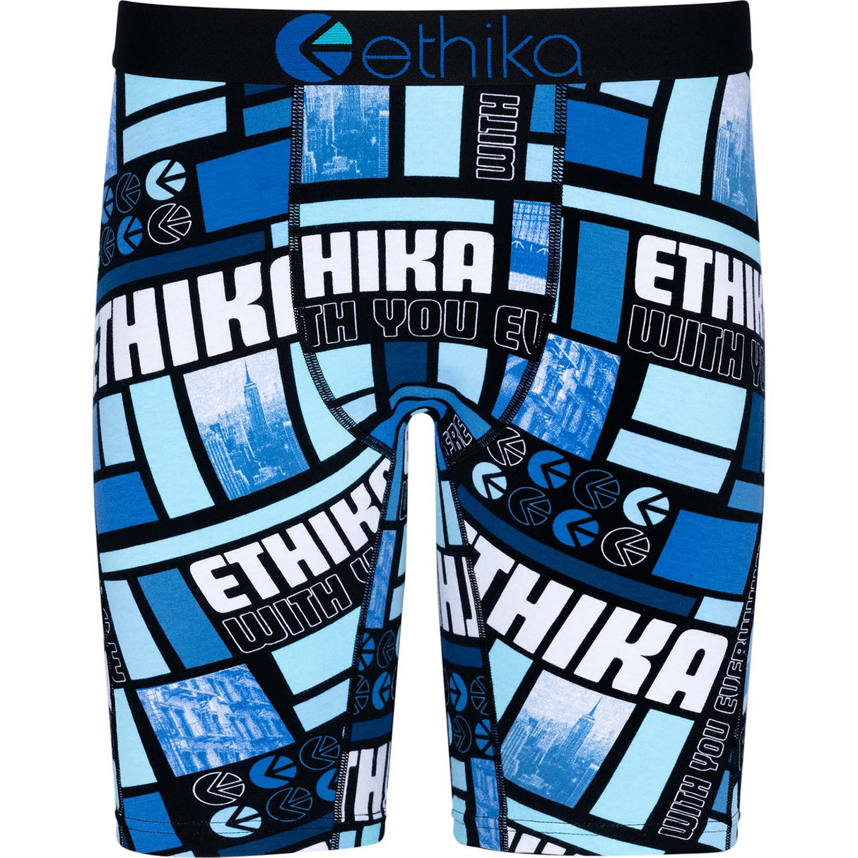 Ethika Blue Views Boxer Briefs - Blue