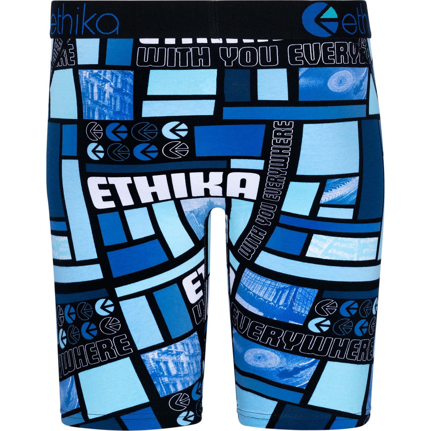 Ethika Blue Views Boxer Briefs - Blue