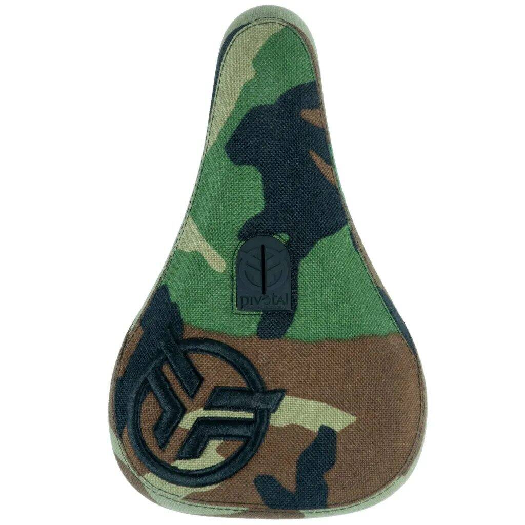 Federal Mid Pivotal Logo BMX Seat - Camo/Black Embroidery