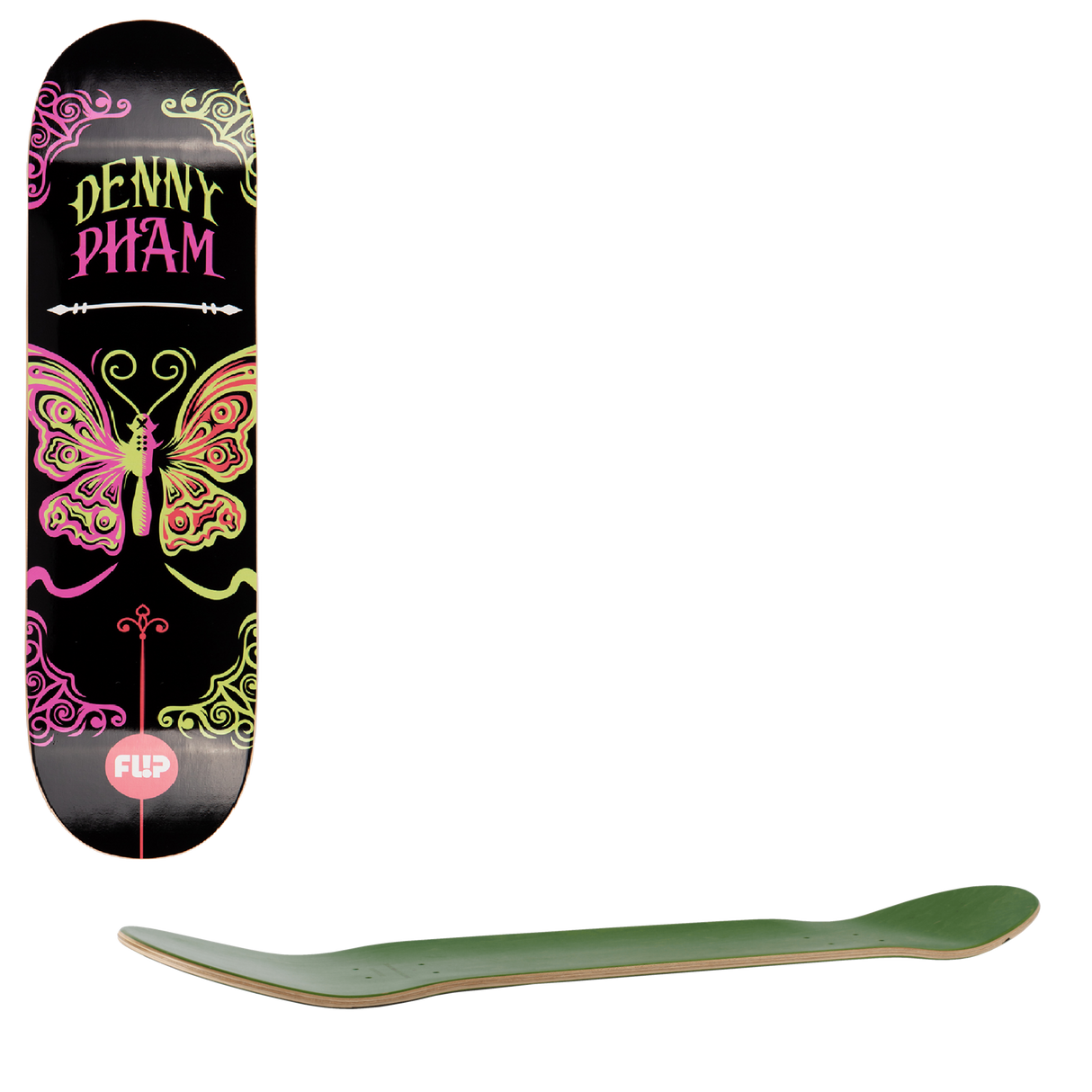 Flip Blacklight Skateboard Deck - Pham 8.25"