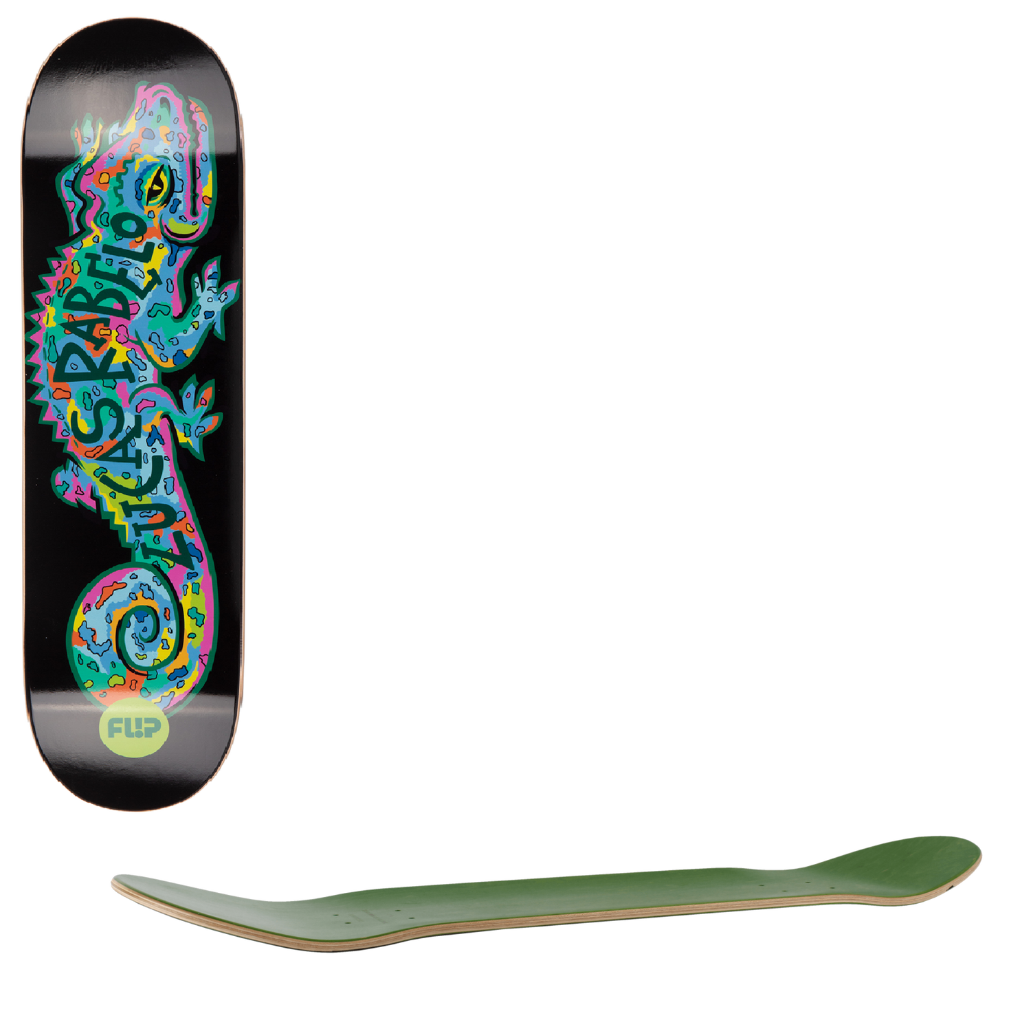 Flip Blacklight Skateboard Deck - Rabelo 8.125"