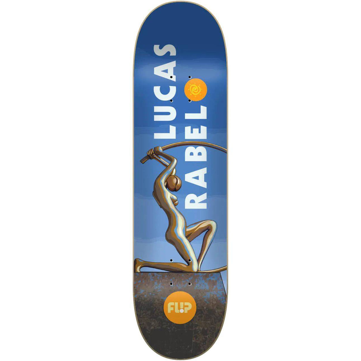 Flip Rabelo Statue Skateboard Deck - 8''