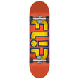 Flip Team Outlined Complete Skateboard - Orange 8''