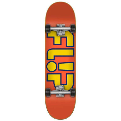 Flip Team Outlined Complete Skateboard - Orange 8''