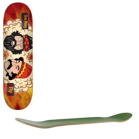 Flip Tom Friends Skateboard Deck - Orange Sunshine 8''