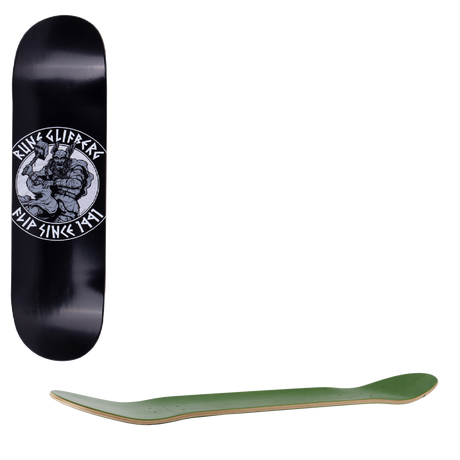 Flip Glifberg Thor Skateboard Deck - Black 8"