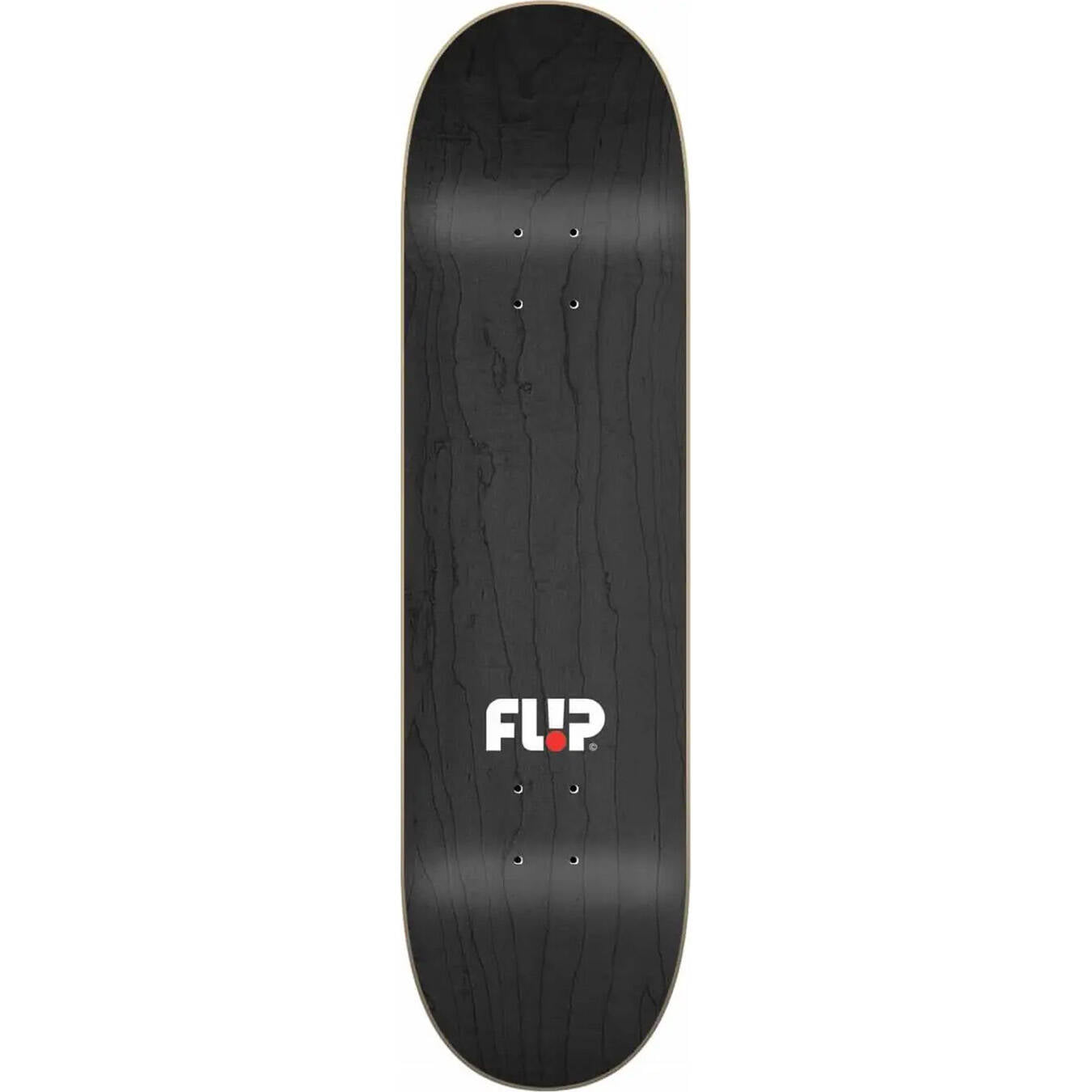 Flip Strobe Skateboard Deck - Black 8"