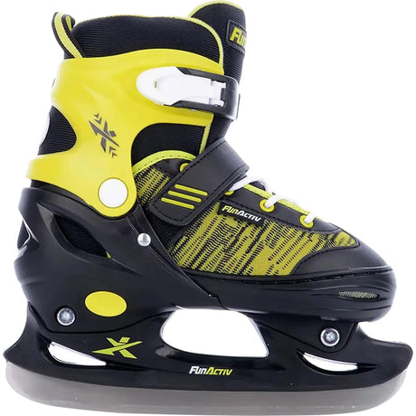FunActiv Orin Duo Adjustable Inline/Ice Skates - Black/Lime