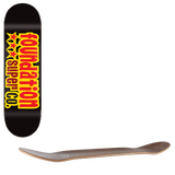 Foundation 3 Star Skateboard Deck - Black 8.13''