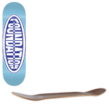 Foundation F Oval Skateboard Deck - Blue 8"