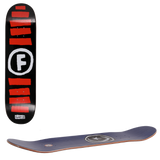Foundation Doodle Stripe Skateboard Deck - Black 8''