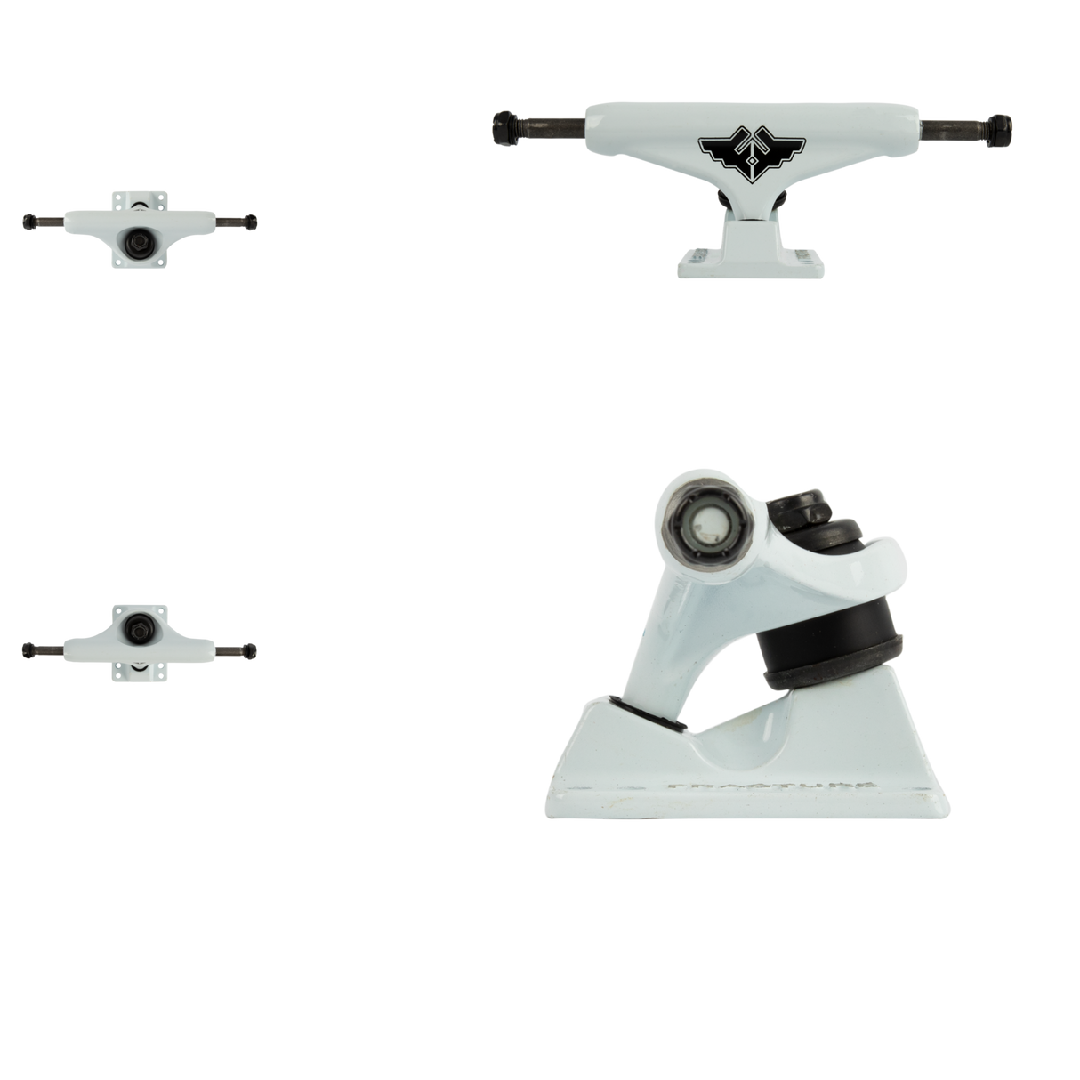 Fracture Wings V2 Skateboard Trucks - White 5.25''