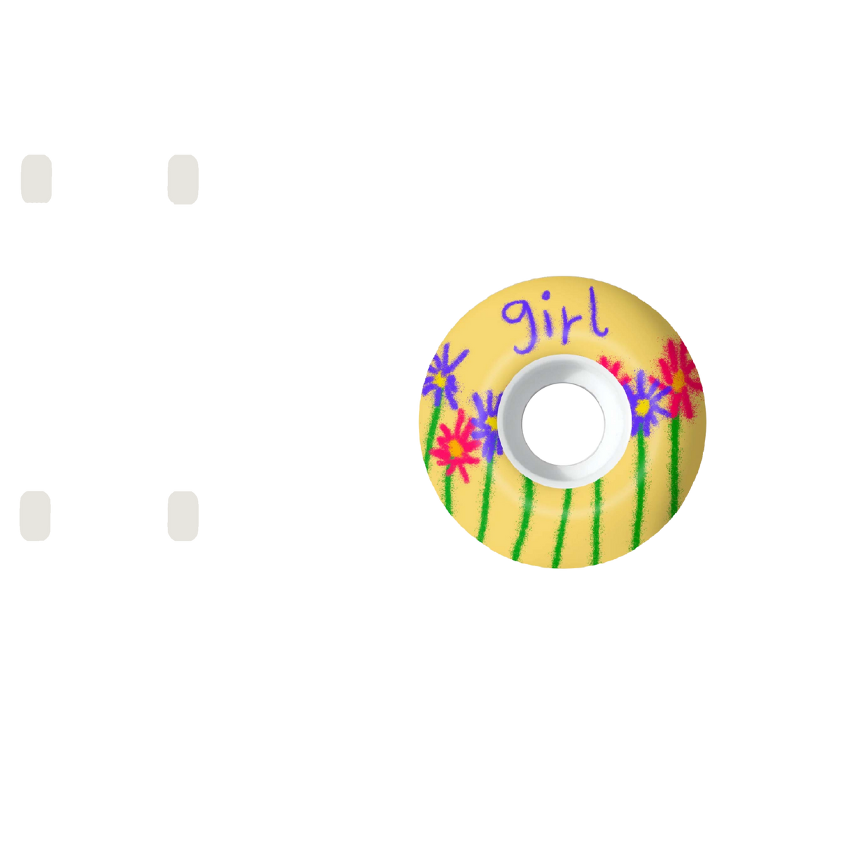 Girl Staple Skateboard Wheels - Flowers 52mm