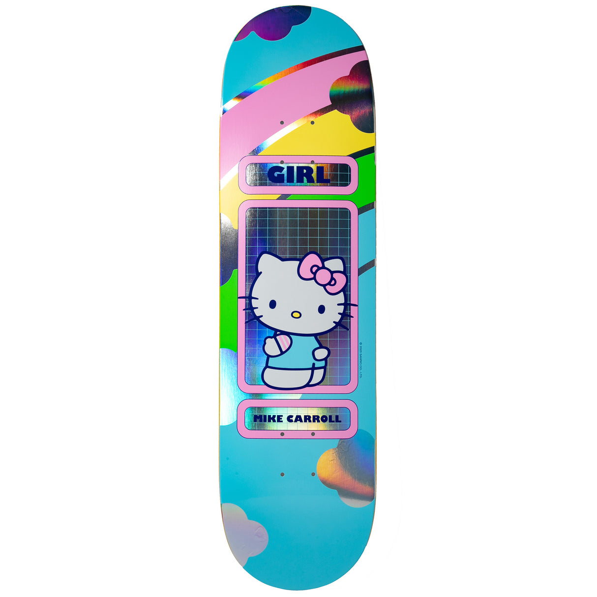 Girl Hello Kitty Rainbow Skateboard Deck - Carroll 8.5"