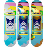 Girl Hello Kitty Rainbow Skateboard Deck - Geering 8"