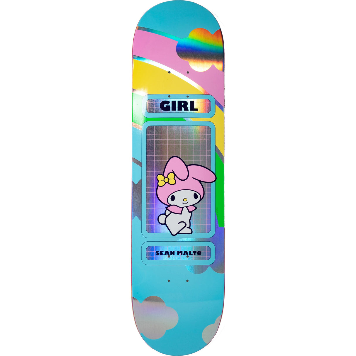 Girl Hello Kitty Rainbow Skateboard Deck - Malto 8.25"