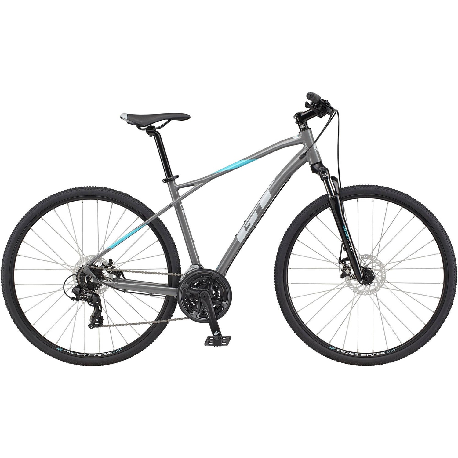 GT Transeo Comp M Hybrid Bike - Grey
