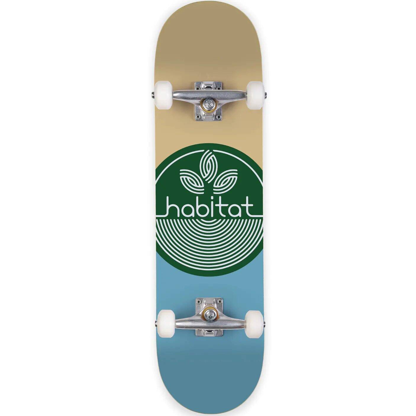 Habitat Leaf Dot Complete Skateboard - Green 7.75''