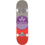 Habitat Leaf Dot Complete Skateboard - Purple 8''