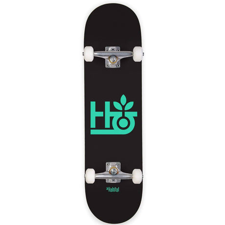 Habitat Pod Complete Skateboard - Black/Teal 8''