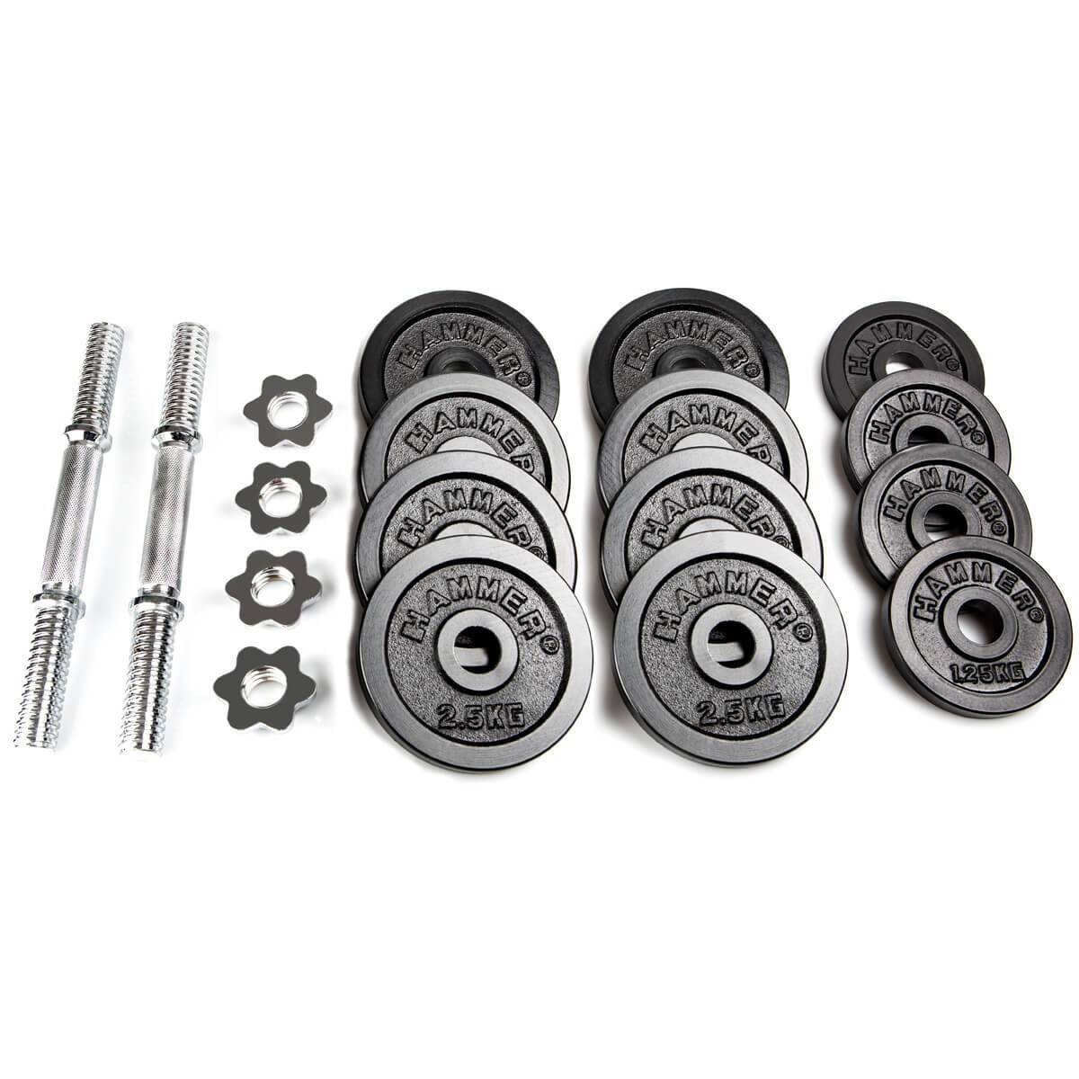 Hammer Dumbbell Set - 30kg - Black