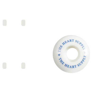 The Heart Supply Clean Heart Skateboard Wheels - Blue 53mm