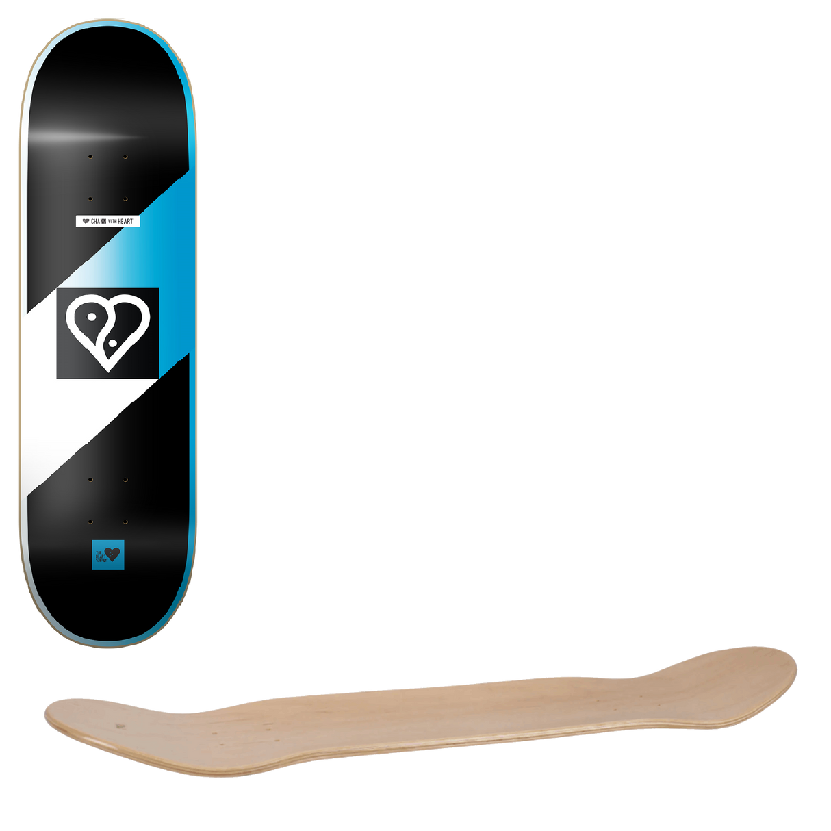 The Heart Supply Symbolic Impact Light Skateboard Deck - Chris Chann 8.25''