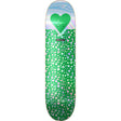 The Heart Supply Foil Logo Skateboard Deck - Green Polkahearts 8''