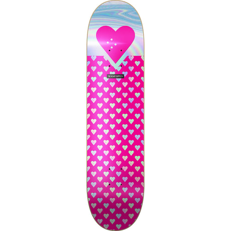 The Heart Supply Foil Logo Skateboard Deck - Pink Sweethearts 7.75''