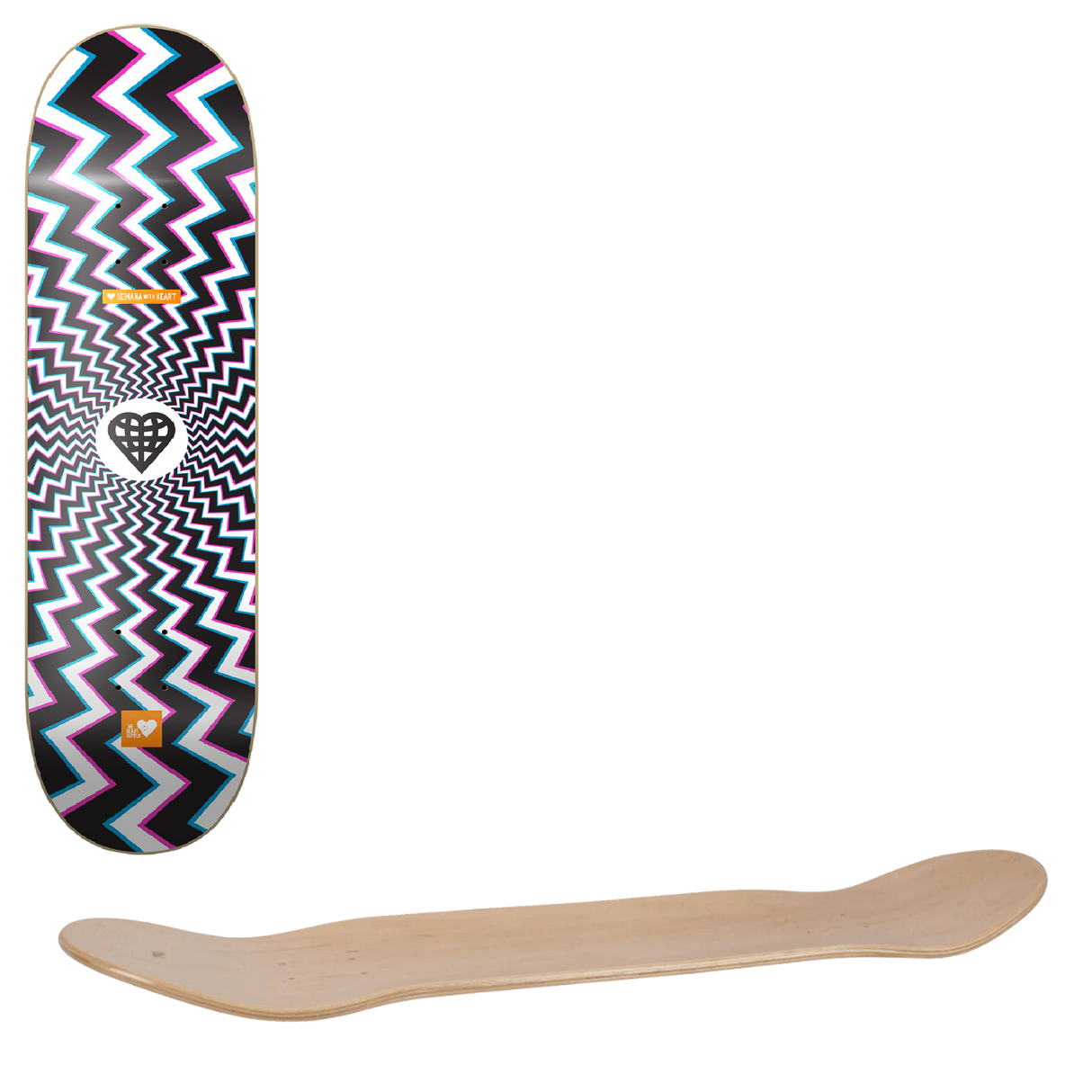 The Heart Supply Illusion Skateboard Deck - Heimana Reynolds 8.25''